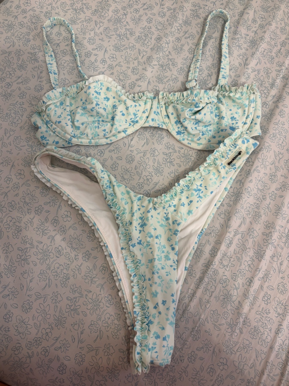 Blackbough Bikini Set in Tea Time Blue Floral Medium